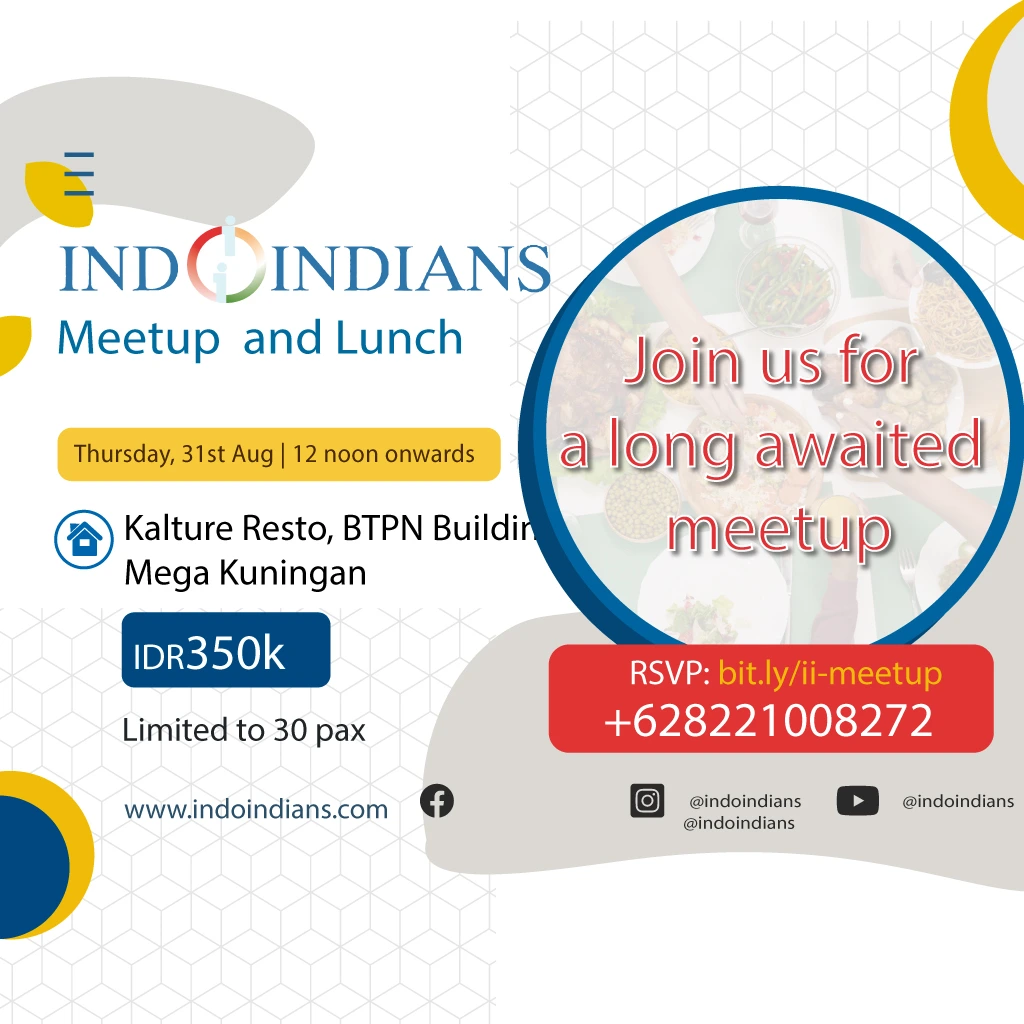 Indoindians Meetup & Lunch Ticket
