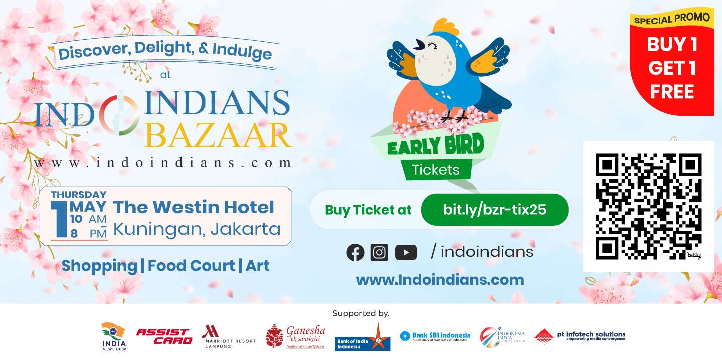 Early Bird Ticket Indoindians Spring Bazaar 1 May 2025