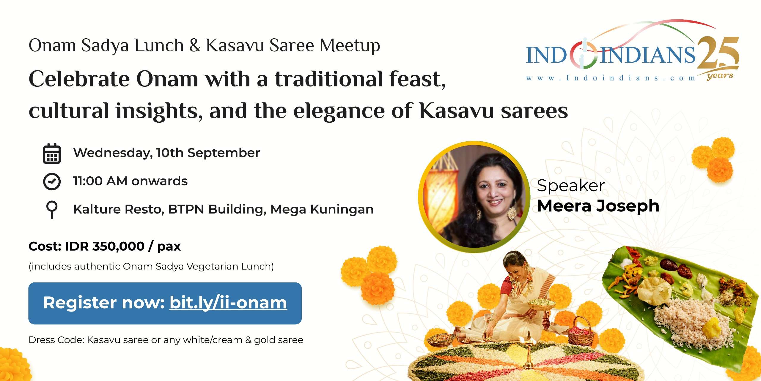 Onam Sadya Lunch & Kasavu Saree Gathering
